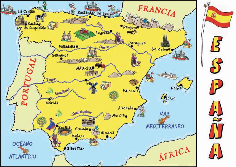 clipart map of spain - photo #40